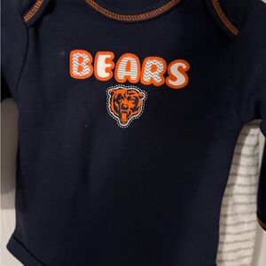 NFL Baby Navy and Orange Onesie